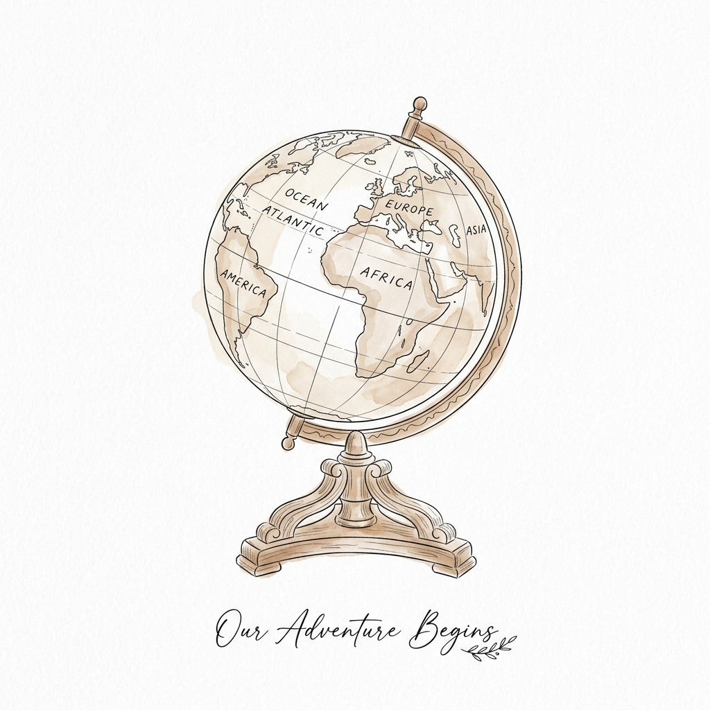 Vintage Globe Decoration